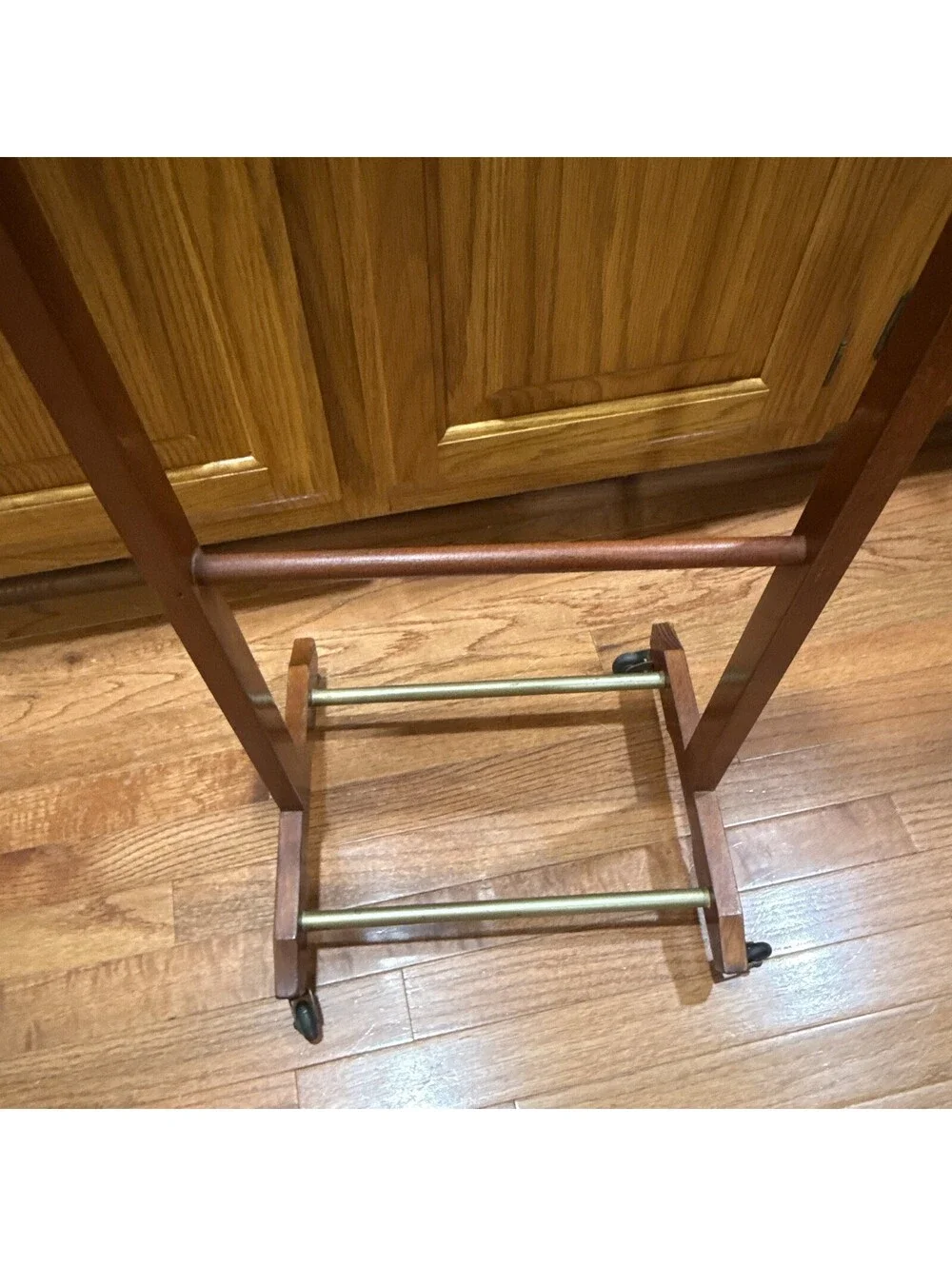 Vintage 1950s Fratelli Reguitti Italian wooden valet stand